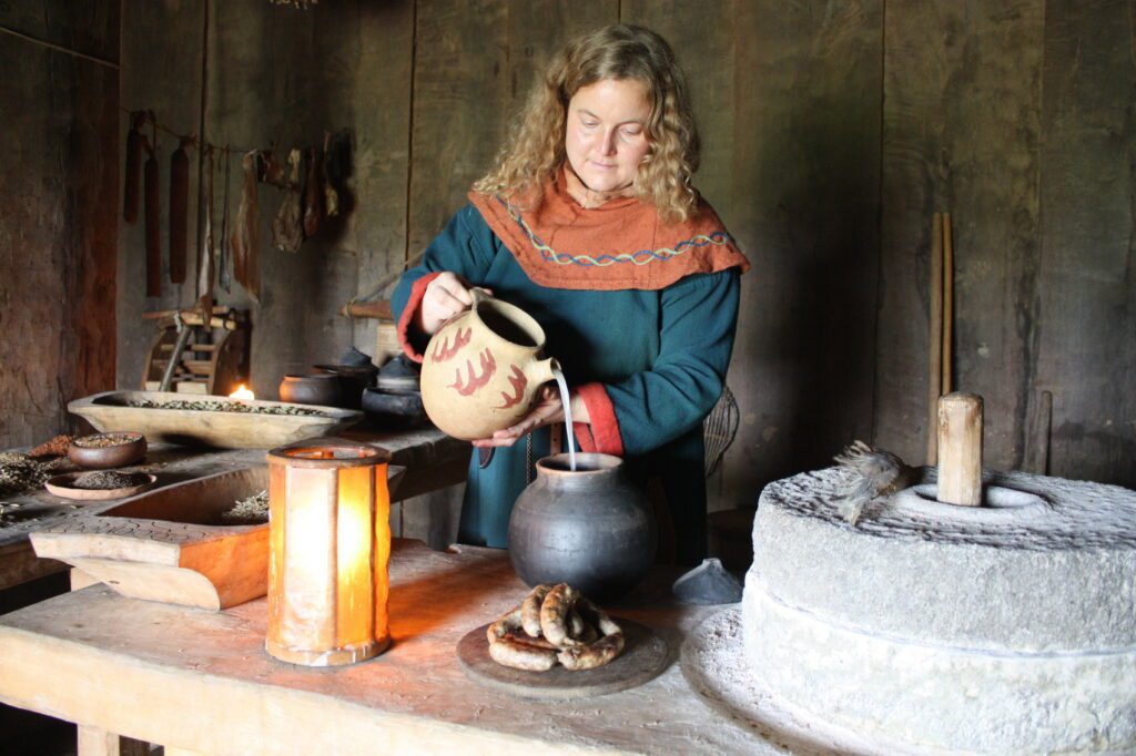 Madlavning i Ribe Vikingecenter