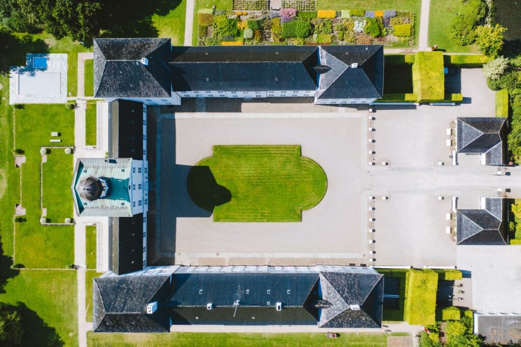 Gråsten Slott set fra oven