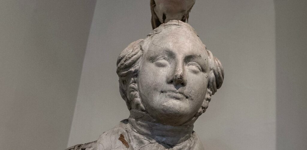 Statue på Møns Museum