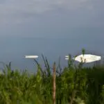 kabelparken i Hvide Sande sett från land