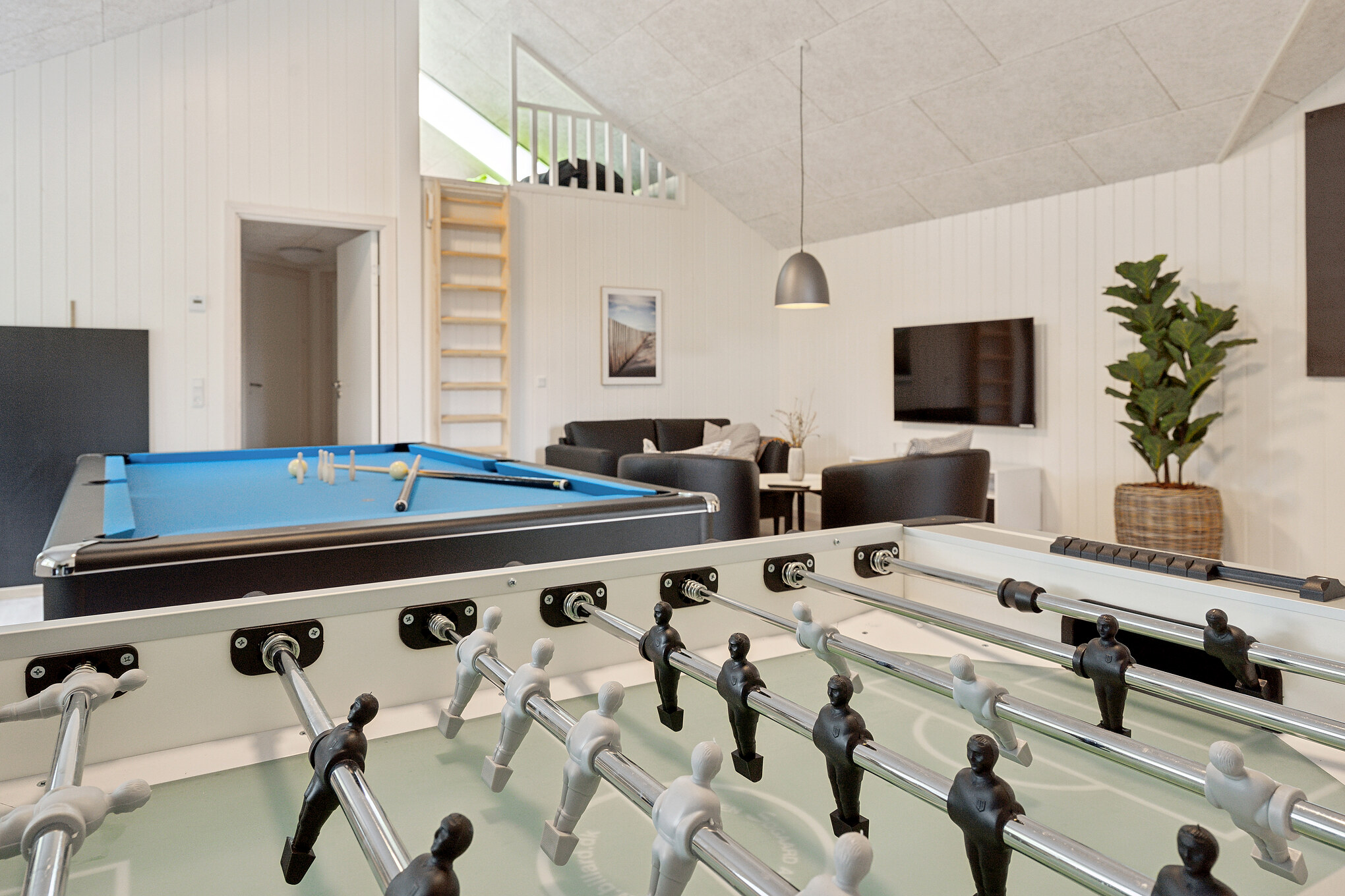 Aktivitetsrum i en villaVillahus i Trams am See